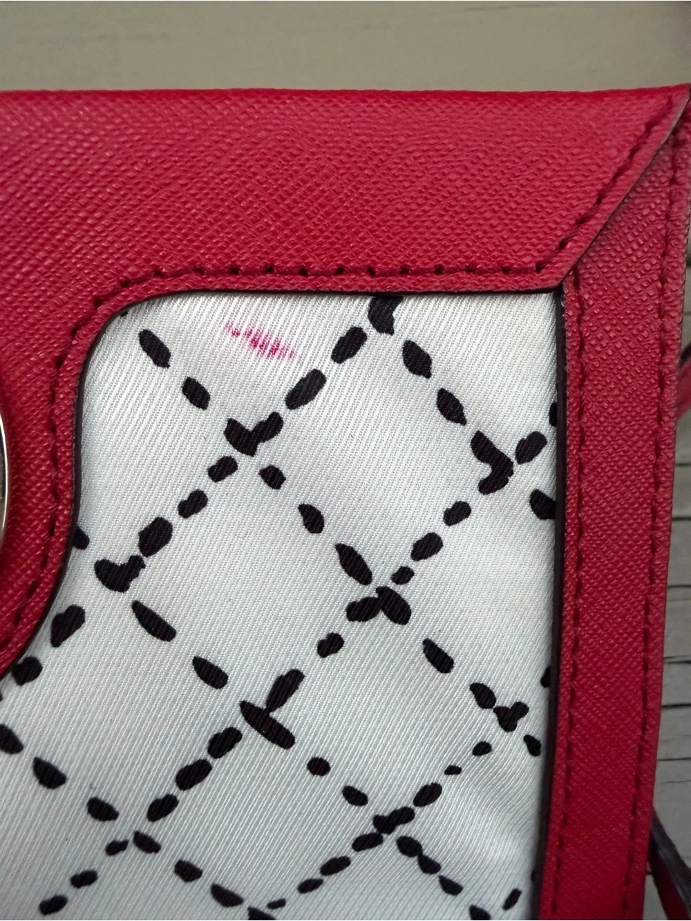 kate spade Newbury Lane Sally crossbody bag in red saffiano leather